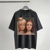 Disgusted FACE Meme Washed T Shirt Streetwear Hip Hop Vintage TShirts Tees Unisex Women Short Sleeve Harajuku