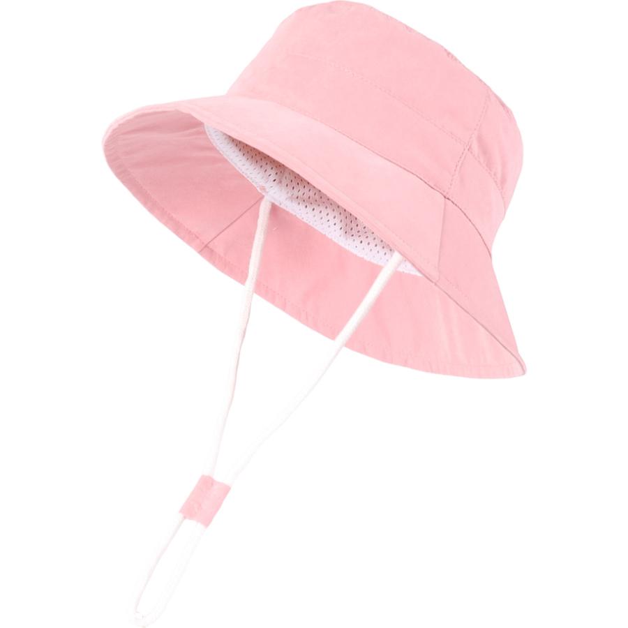 Baby Sun Hat Toddler Summer Sun Protection Baby Boy Hats Beach Hats Wide Brim Bucket for Baby Girl Adjustable Kid Cap
