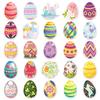 50 Easter Egg Stickers Colored Cartoon Graffiti Waterproof Decorative Hand Ledger