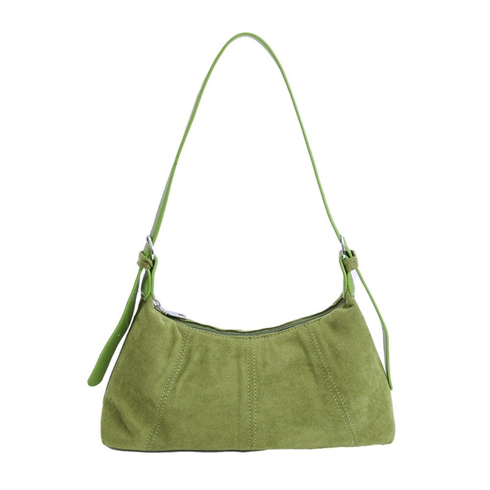 Large Capacity Slouchy Hobo Bags Shoulder Bag Solid Color Tote Bag Suede Pillow Handbag  Summer