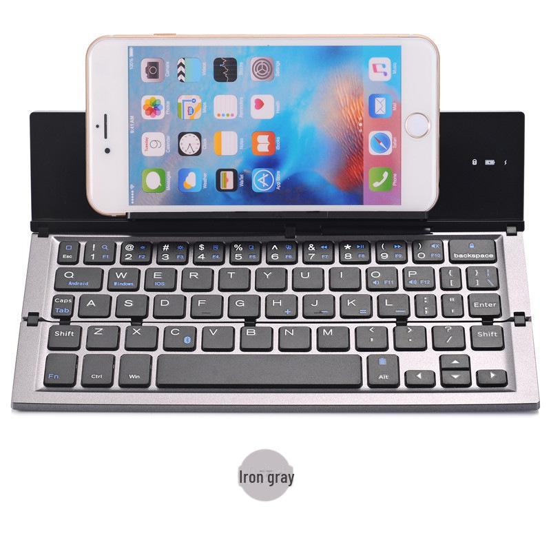 Universal Aluminum Folding Bluetooth Keyboard for Mobile Phone and Tablet