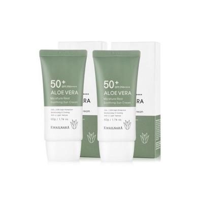 Aloe vera 98% hidratare calmantă, protecție solară cu aloe 50ml 1+1 / SPF50+PA+++