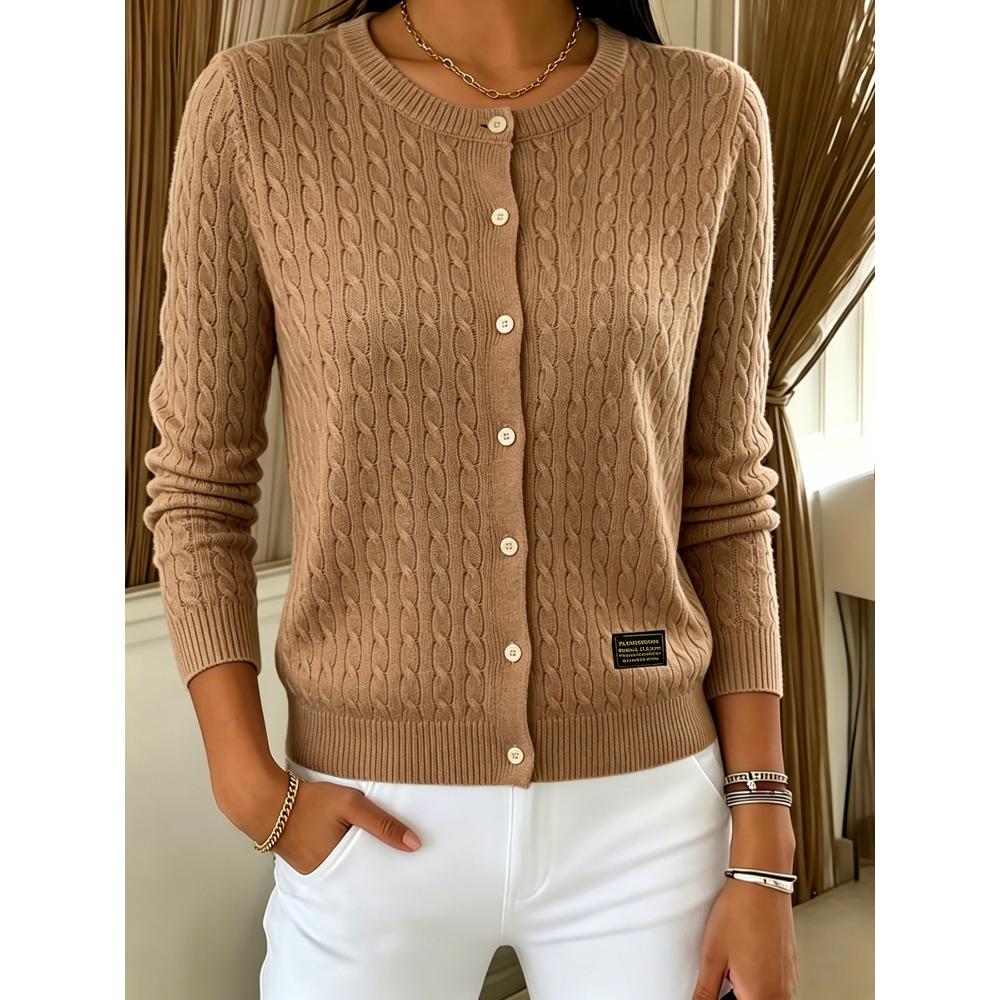 **Cardigan da Donna a Maglia con Bottoni, Color Block, Design con Bavero, Giovanile, Versatile, Manica Lunga, Comodo, Stile Casual, Maglione**