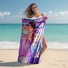 1pc KPop Demon Hunters20 Beach Towel, Comfortable and Thick, and Swimming/Bath/Picnic/Camping Towel, Suitable for Seaside Beaches
