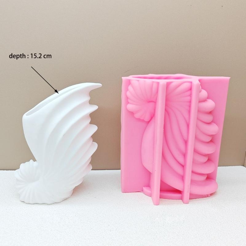 Conch Shaped Silicones Molds Sea Snail Shaped Resins Molds for Making Flower Vase Table Decorations Christmas Gift