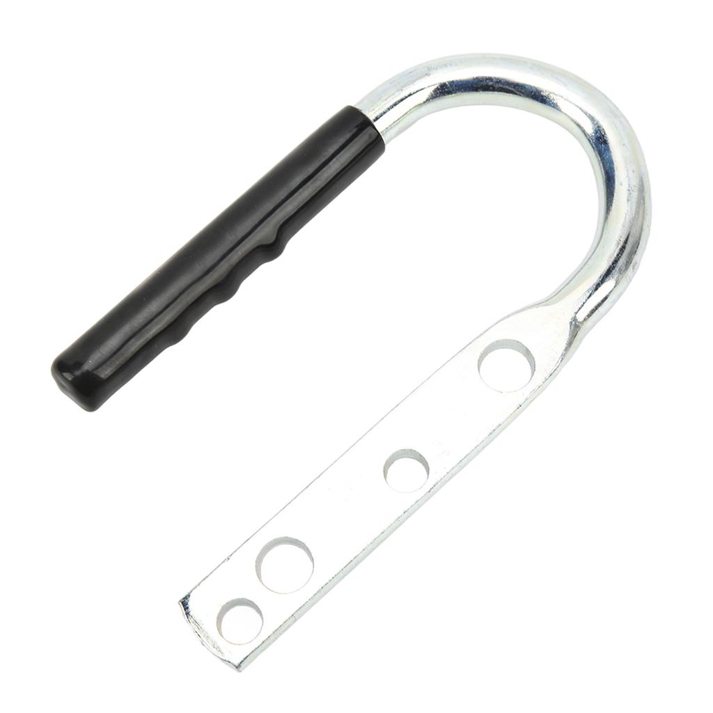 Trailer Coupler Lift Handle Galvanized Steel Rubber Tongue Handle for RV Caravan Boat
