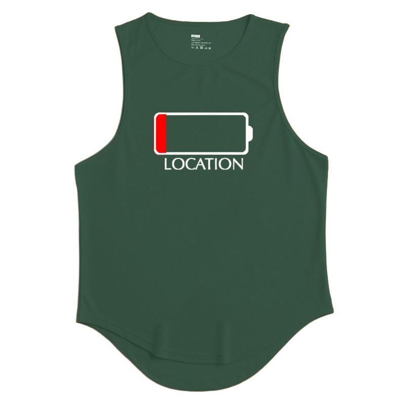 

Мужские майки, повседневная спортивная бодибилдинг, мужская одежда, майка для тренировок в тренажерном зале, майка для фитнеса без рукавов с Y-образной спинкой, быстросохнущий жилет 3XL темно-зеленого