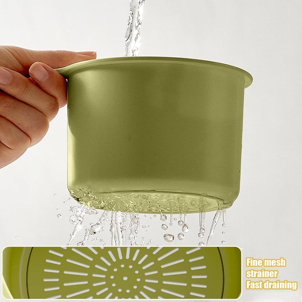 Sink Strainer Basket Hanging Food Waste Filter Fruit Vegetable Washing Drainer for Kitchen