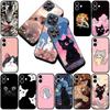 Phone Cover for Apple iPhone 17 Air 12 13 Pro Max Mini ProMax 7 + 8 Plus 7+ 8+ Soft Silicone Case Eyes Cat Meow Kitten Paw