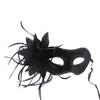 Hot Sale Feather Party Banquet Mask Masquerade Ball Dress Up Mask Lace Flower Strap Mask