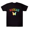 Mariah Carey Unisex Cotton T-shirts Mariah Butterfly Adorable Graphic T Shirts Female Fashion Trendy 90s Oversized Tops Unisex