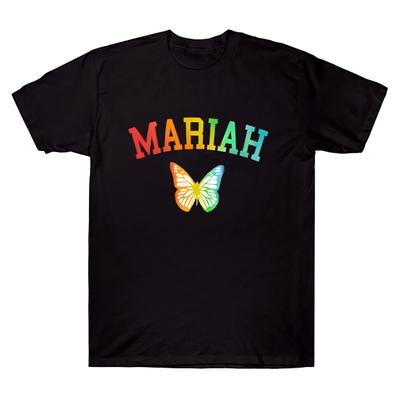 Mariah Carey Unisex Cotton T-shirts Mariah Butterfly Adorable Graphic T Shirts Female Fashion Trendy 90s Oversized Tops Unisex