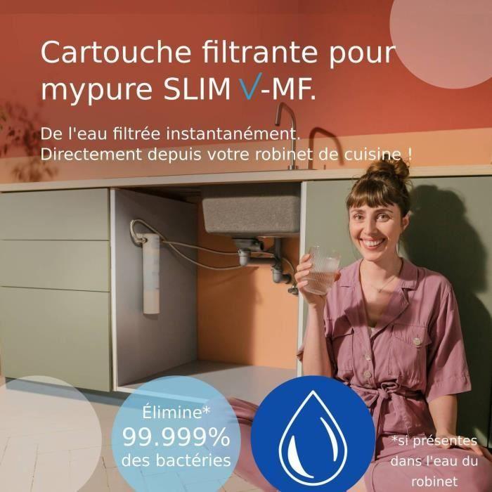 Système filtration à eau BRITA - MyPure Slim - Cartouche de rechange - Jusqu'à 1 an d'eau filtrée