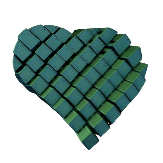 

Yousheng Heart Fidget Toy 3D Printed Pixel Heart Sensory Toy Портативный гаджет для снятия стресса в форме сердца в подарок для женщин, мужчин, взрослых и детей 1pc