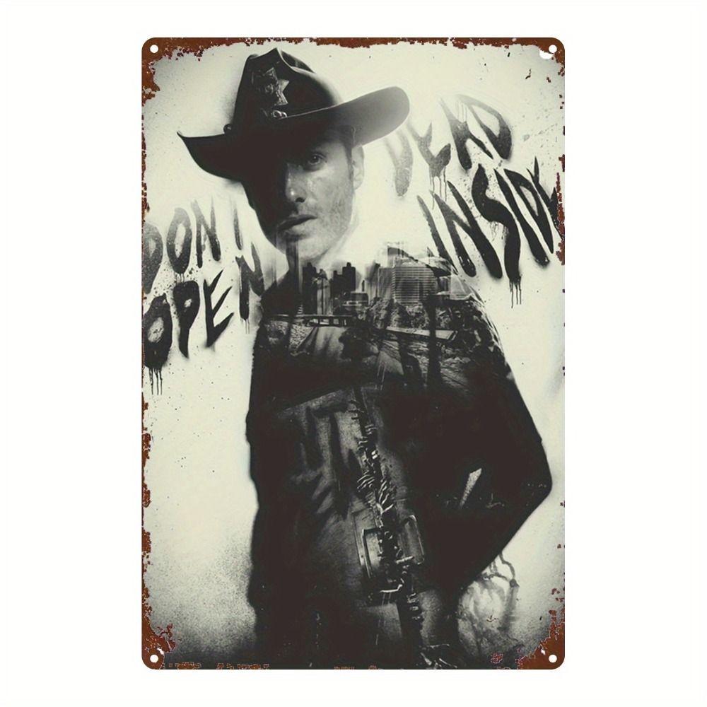 Wild West Cowboy Vintage Metal Wall Art Decor 20x30cm Home Bar Sign