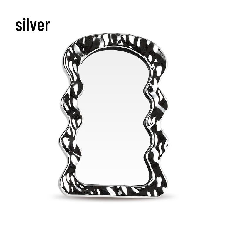Oeny Irregular Water Ripple Desktop Makeup Mirror (Set of 2)