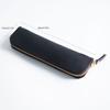Portable Handmade Pencil Case Cowhide Compact Pen Bag Retro Zipper Closure Pen Protective Sleeve School Supplies