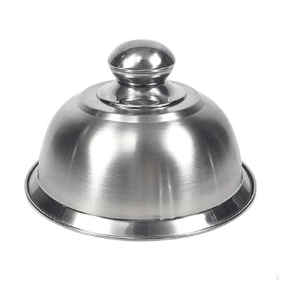 Burger-Haube Käseschmelz-Glocke Grillwerkzeug Edelstahlplatte für Patties Teppanyaki