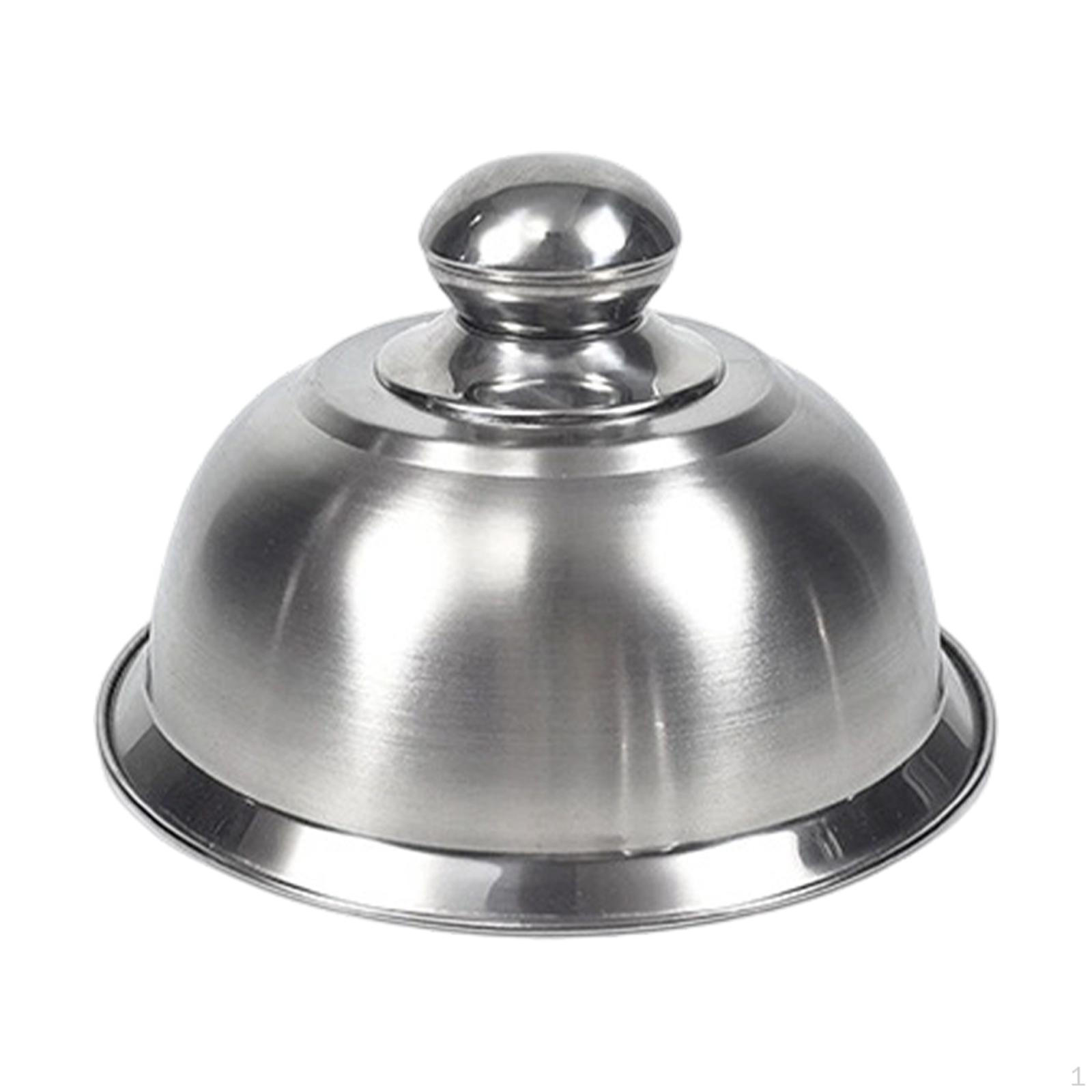 

Burger Cover Cheese Melting Dome Barbecue Tool,Grill Lid Food Cover,Stainless Steel for Burgers 16CM