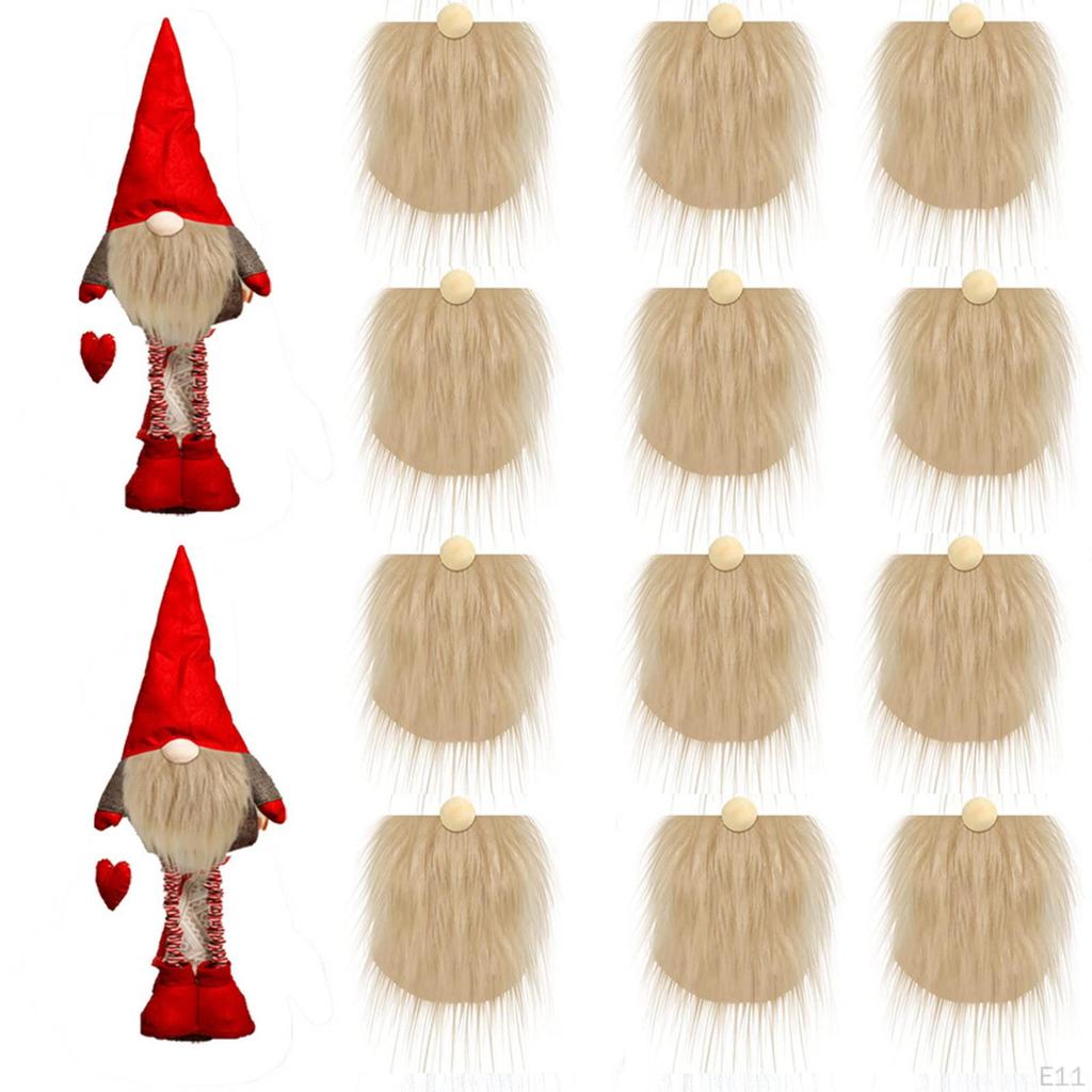 12 Pcs Gnome Beard Handmade Wooden Round Ball Unfinished Hardwood Balls for
