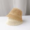 Women Bucket Hat Summer Hollow Out Thin Breathable Sun Hat Female Beach Panama Cap Fold Outdoor Japanese Lesure Fishierman Cap