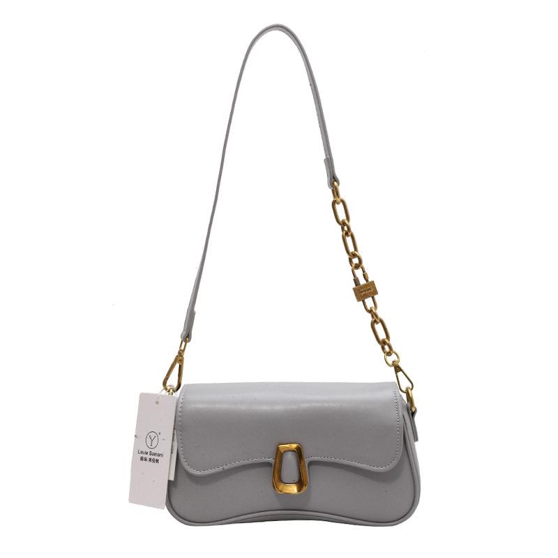 French Simple Underarm Shoulder Bag for Women  Spring New Fashion Chain Handbag Versatile Commute Crossbody Bags