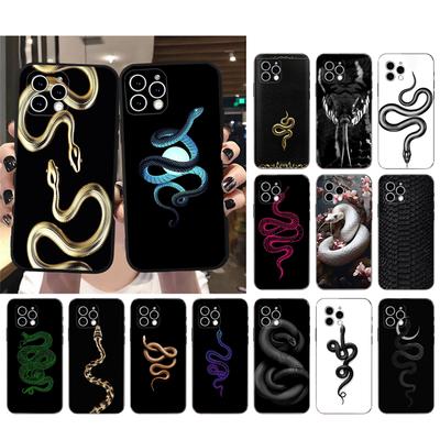 Etui na telefon ze skóry węża do iPhone'a, Samsunga Galaxy Redmi, Xiaomi, Oppo, OnePlus Note SA 7, 8, 9, 10, 11, 12, 13, 14, 20, 21, 22, 23, 53, 54 Pro Max Plus Ultra, TPU, miękkie