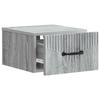 Wall Mounted Nightstand Gray Sonoma 34.5 x 33 x 20 cm