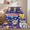 Cardcaptor Sakura Bold 2D Print Flannel Blanket, Cartoon Pattern for Bed, Cozy Travel Picnic Essentials Blanket_LIAN