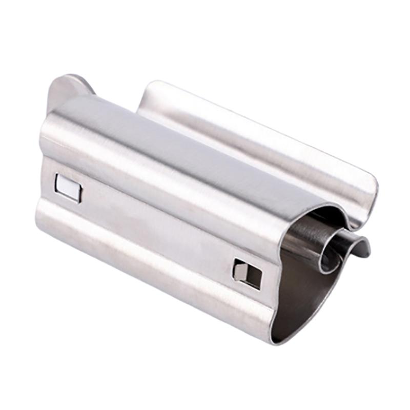 Kreativní lis na zubní pastu, jednoduchý váleček na zubní pastu z nerezové oceli, úsporný lis na zubní pastu, čisticí lis