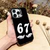 Six Seven 67 Phone Case For iPhone 17,16,15,14,13,12,11 Plus,Pro Max,XS,Colorful Silver Phone Case Funda Cover