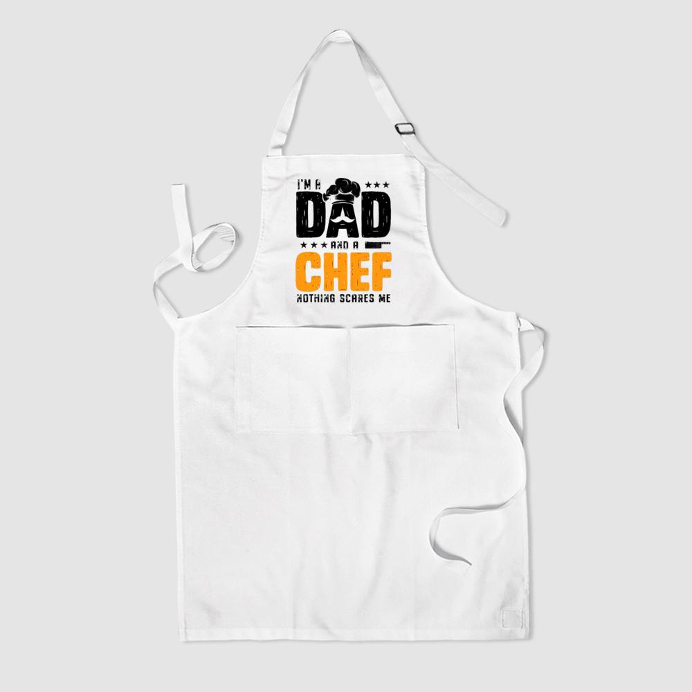 I'm Dad and Chef Nother Scare Me Father Apron Funny Kitchen Apron BBQ Funny Gift Father's Day Gifts Barbeque Grill Aprons