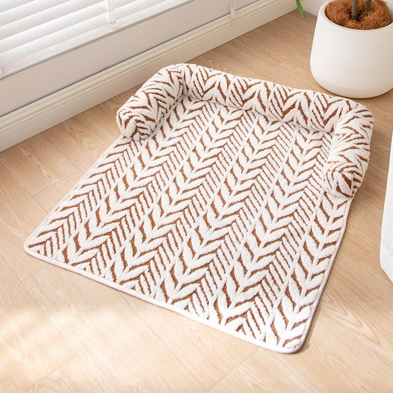 Cat and Dog Sofa Bed, Plush Pet Sofa Bed with Cushion, Indoor Cat and Puppy Non-Slip Furniture Protector