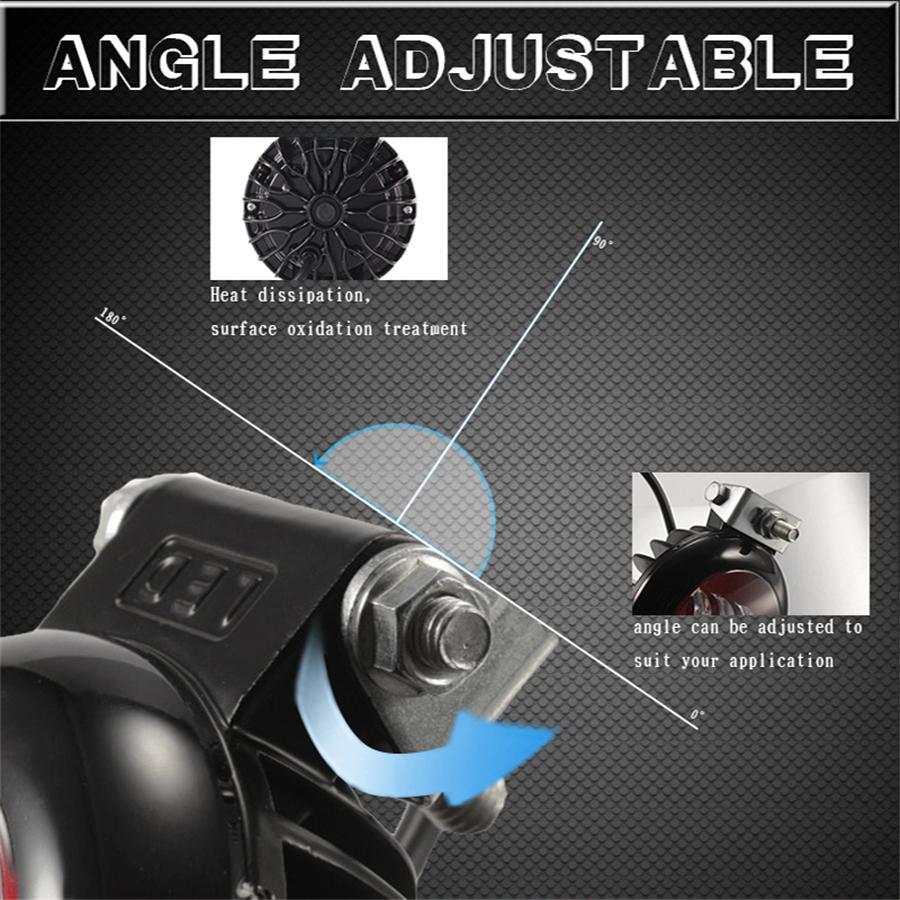 2Pcs 6D Lens 5 Inch 60W Led Work Light Bar 6000K White Flood Beam For Car 4x4 Offroad Truck Boat UAZ ATV 12V 24V Led Angel Eyes Driving Lights