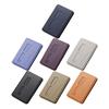 Adjustable Viewing Angle Phone Stand Card Storage Foldable Design Magnetic Backing PU Leather Construction