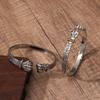 Hot-selling Power in Grip Silver Bracelet Men's Personality Retro Solid Open Fist Power Fist Bracelet
