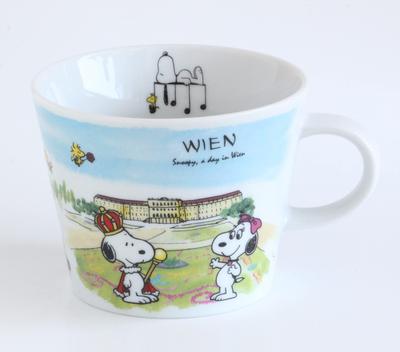 Shimizu Ceramics Vienna 340ml Tazza da Viaggio Snoopy World