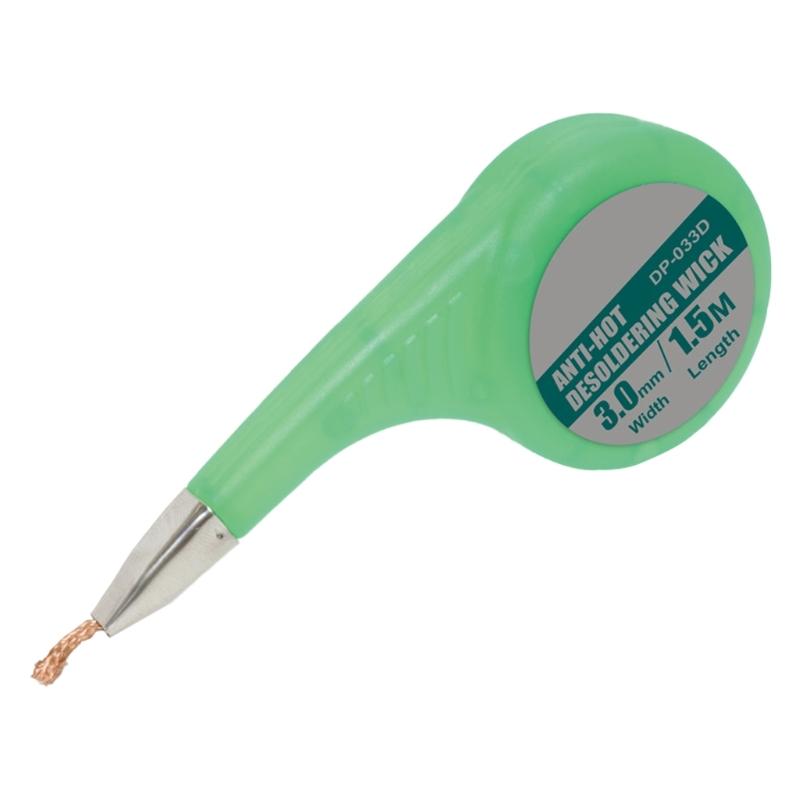 1.5mm/2mm/2.5mm/3mm/3.5mm Desoldering Soldering Wick Suitable for Quick Heat Conduction Low Residues in Electronics Work