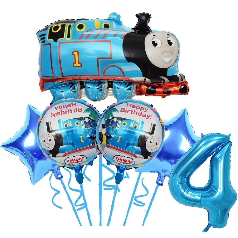 Thomas Trains Theme Party Decorations Thomas Friend Plates Cups Backdrop Balloons Kids Birthday Party Supplies Baby Shower Gifts