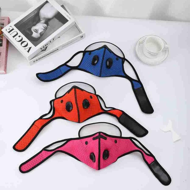 Fahrrad Gesichtsmaske mit Filter Brille Staubmaske Sport Waschbar Wiederverwendbar Gesichtsmaske für Männer Bandana Aktivkohlefilter