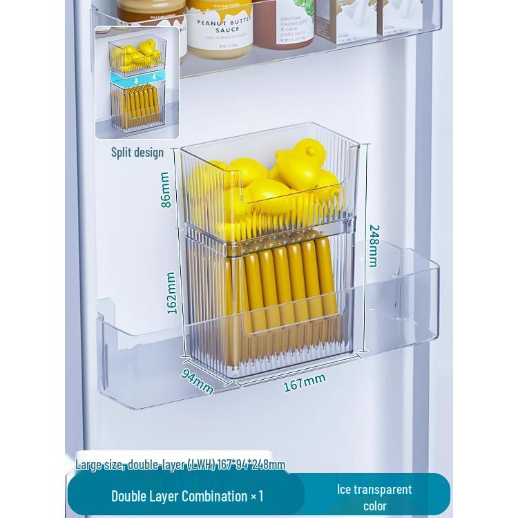 Side Door Refrigerator Egg Storage Organizer