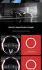 Patchwork Leather Steering Wheel Cover with Massage Grip for All Seasons