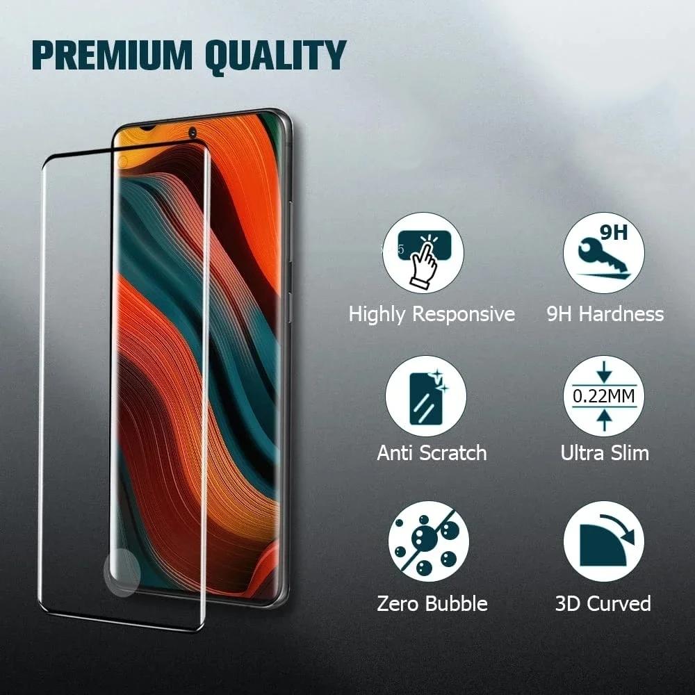 2pcs Fingerprint Unlocking Tempered Glass For Samsung Galaxy S26 S25 Edge S24 S23 Ultra S22 S21 S20 FE S10 S9 S8 Note 20 Ultra 5G Screen Protector