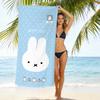 New Cute Rabbit Printed Microfiber Beach Towel Quick Dry Soft Bath Towel For Kids