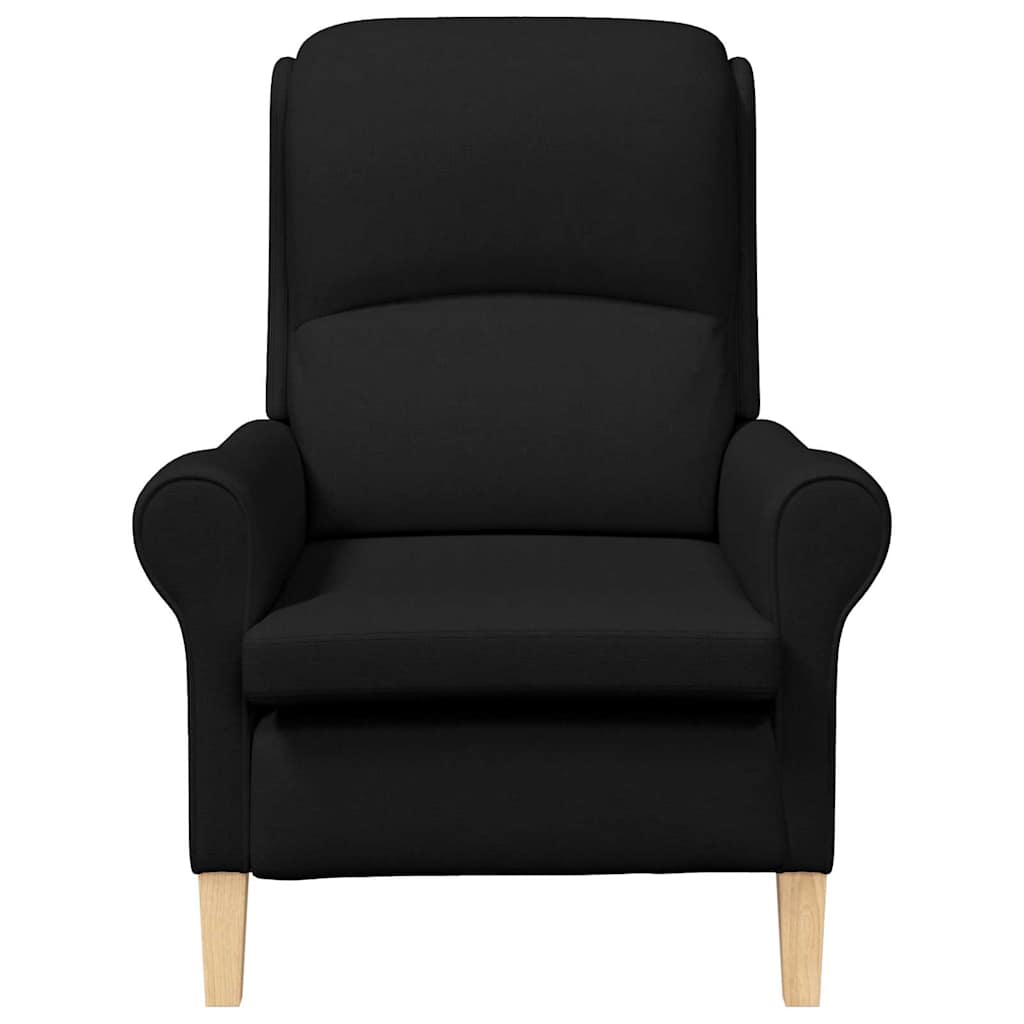 Armchair Black Fabric