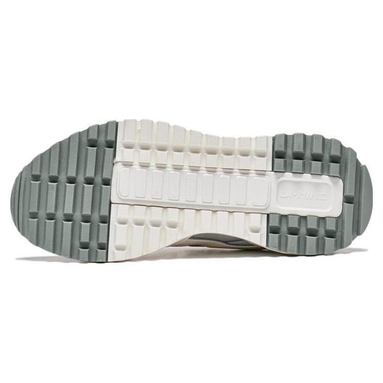 New LiNing Wind Rider 2.0 Anti Slip Wear Resistant Low Top Sports Casual Shoes Women's White Green AGCT156-2