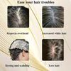 Hair Extension Synthetic Hair Bangs Middle Part Fringe Hair Pieces  for Women