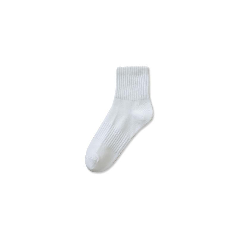 Men's Socks, Spring and Autumn Sweat-absorbing and Antibacterial Sports Socks, Autumn and Winter Anti-pilling Mid-calf Socks