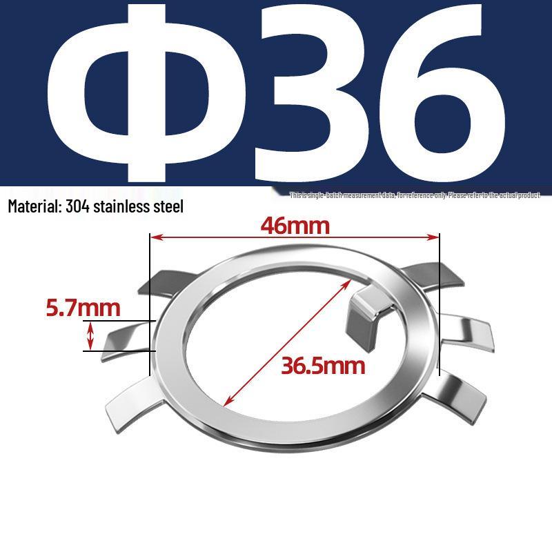 65MN Manganese 304 Stainless Steel Six-Claw Anti-Loosening Lock Nut Washer