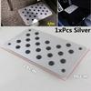 Aluminium Car Floor Carpet Mat Patch Cover Non-slip Heel Foot Pedal Plate Sheet